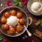 Hemelse Gulab Jamun with Vanilla Ice cream